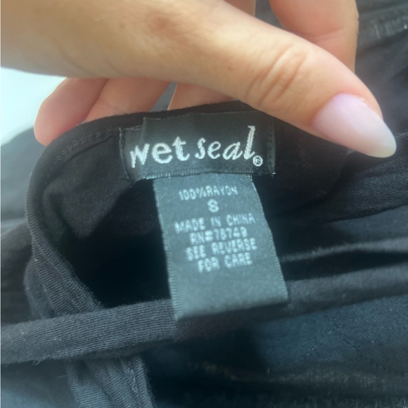 Wet Seal Black Halter Top with Colorful Embellishments - Picture 5 of 5